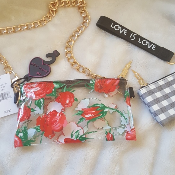 Betsey Johnson Handbags - Betsey Johnson Rose Print Bag